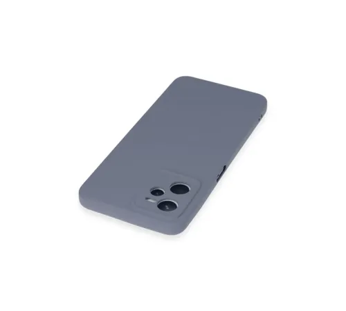 Realme C35 Kılıf Nano içi Kadife Silikon - Gri