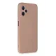 Realme C35 Kılıf Nano içi Kadife Silikon - Pudra