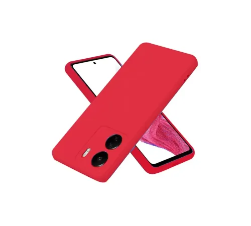 Xiaomi Redmi 13C Kılıf First Silikon - Kırmızı
