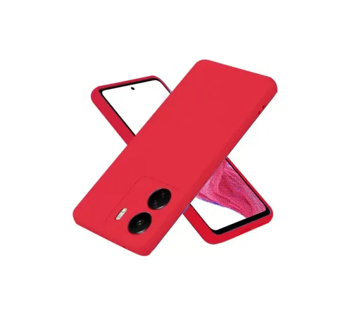 Xiaomi Redmi 13C Kılıf First Silikon - Kırmızı