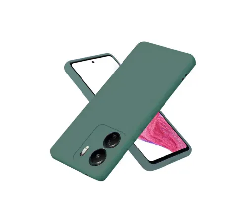 Xiaomi Redmi 13C Kılıf First Silikon - Koyu Yeşil