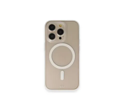 Apple iPhone 14 Pro Kılıf Grand Magneticsafe Kapak - Beyaz