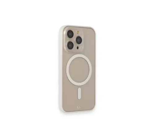 Apple iPhone 14 Pro Kılıf Grand Magneticsafe Kapak - Beyaz