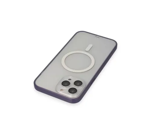 Apple iPhone 14 Pro Kılıf Grand Magneticsafe Kapak - Mor
