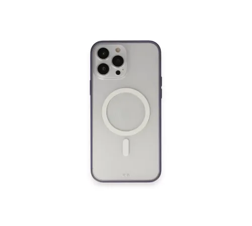 Apple iPhone 14 Pro Max Kılıf Grand Magneticsafe Kapak - Mor