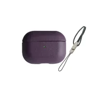 Apple Airpods Pro 2 (2.nesil) 405 Deri Kılıf - Mor