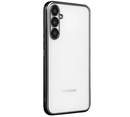 Samsung Galaxy A34 5G Kılıf Lensli Silikon - Siyah