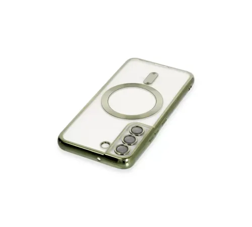 Samsung Galaxy S22 Kılıf Kross Magneticsafe Kapak - Koyu Yeşil