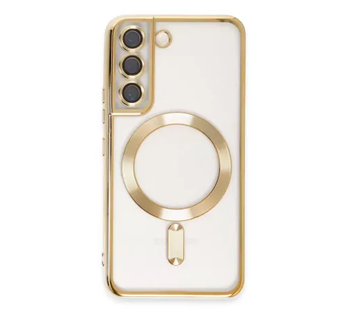 Samsung Galaxy S22 Kılıf Kross Magneticsafe Kapak - Gold