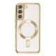 Samsung Galaxy S22 Kılıf Kross Magneticsafe Kapak - Gold