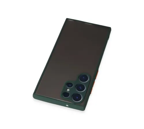 Samsung Galaxy S22 Ultra Kılıf Montreal Silikon Kapak - Yeşil