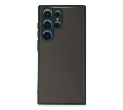 Samsung Galaxy S22 Ultra Kılıf Montreal Silikon Kapak - Yeşil