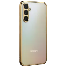Samsung Galaxy A34 5G Kılıf Lensli Silikon - Gold