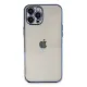 Apple iPhone 12 Pro Kılıf Lensli Silikon - Açık Mavi