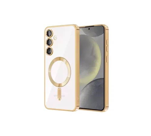 Samsung Galaxy S23 Kılıf Kross Magneticsafe Kapak - Gold