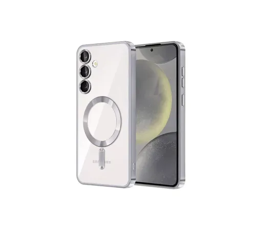 Samsung Galaxy S23 Plus Kılıf Kross Magneticsafe Kapak - Gümüş