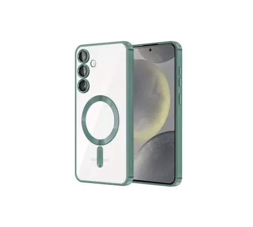 Samsung Galaxy S23 Plus Kılıf Kross Magneticsafe Kapak - Koyu Yeşil