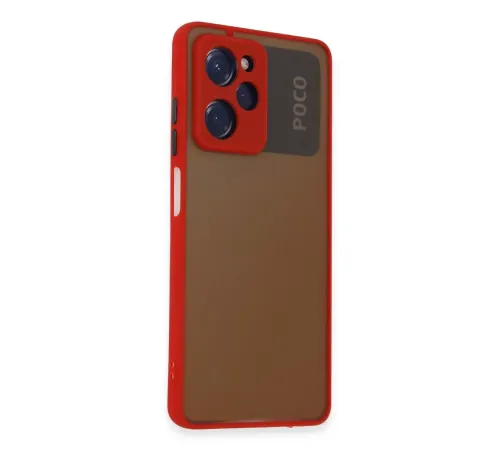 Xiaomi Poco X5 Pro 5G Kılıf Montreal Silikon Kapak - Kırmızı