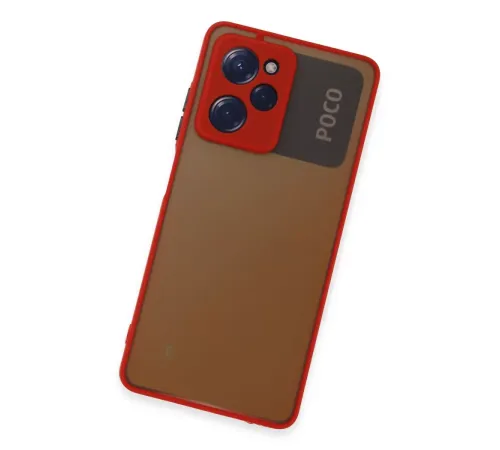 Xiaomi Poco X5 Pro 5G Kılıf Montreal Silikon Kapak - Kırmızı