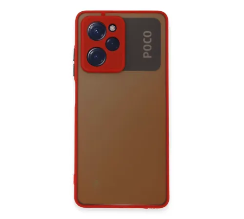 Xiaomi Poco X5 Pro 5G Kılıf Montreal Silikon Kapak - Kırmızı