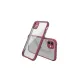 Apple iPhone 12 Mini Kılıf Miami Şeffaf Silikon - Fuşya