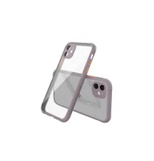 Apple iPhone 12 Mini Kılıf Miami Şeffaf Silikon - Açık Mor