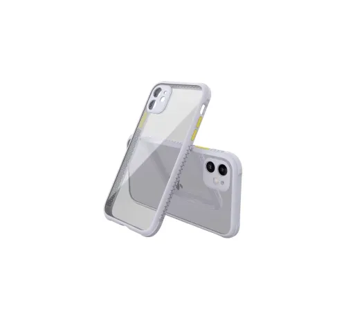 Apple iPhone 12 Mini Kılıf Miami Şeffaf Silikon - Lila