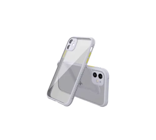 Apple iPhone 12 Mini Kılıf Miami Şeffaf Silikon - Lila