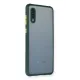 Samsung Galaxy A02 Kılıf Miami Şeffaf Silikon - Koyu Yeşil