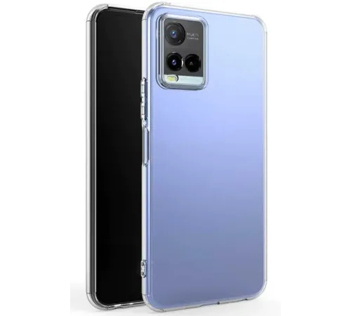 Vivo Y21S Kılıf Lüx Şeffaf Silikon