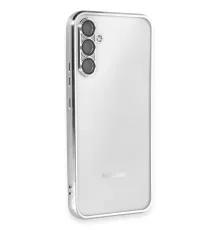 Samsung Galaxy A54 5G Kılıf Lensli Silikon - Gümüş