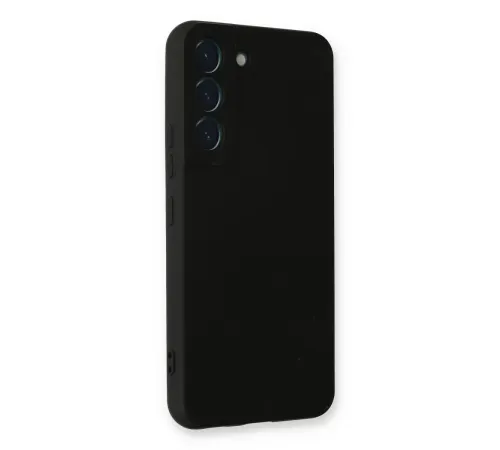 Samsung Galaxy S22 Plus Kılıf Nano içi Kadife Silikon - Siyah