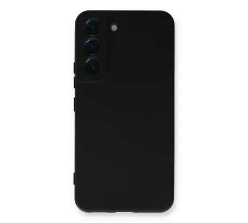 Samsung Galaxy S22 Plus Kılıf Nano içi Kadife Silikon - Siyah