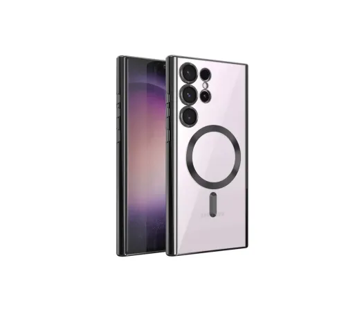 Samsung Galaxy S23 Ultra Kılıf Kross Magneticsafe Kapak - Siyah