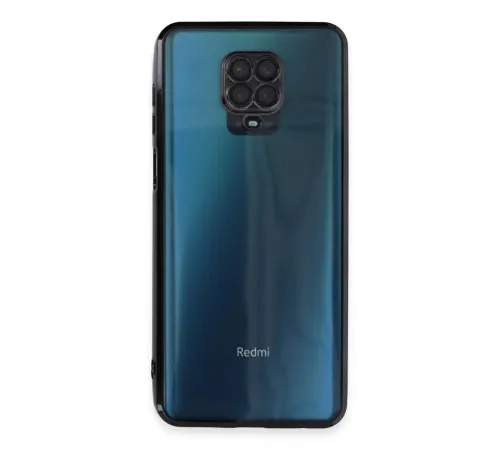 Xiaomi Redmi Note 9 Pro Kılıf Lensli Silikon - Siyah