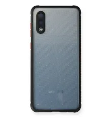 Samsung Galaxy A02 Kılıf Miami Şeffaf Silikon - Siyah