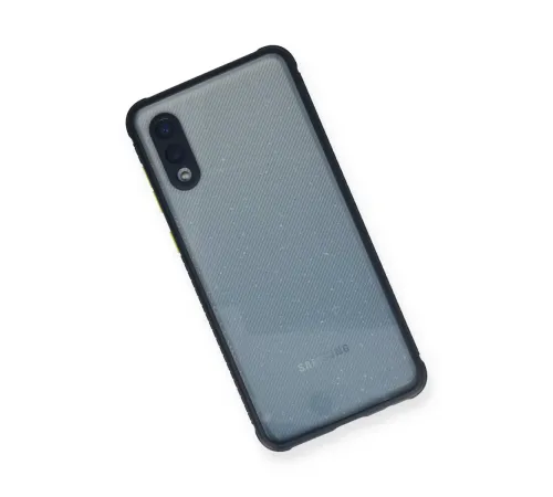 Samsung Galaxy A02 Kılıf Miami Şeffaf Silikon - Lacivert