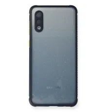 Samsung Galaxy A02 Kılıf Miami Şeffaf Silikon - Lacivert