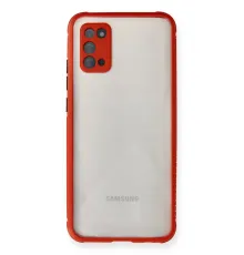 Samsung Galaxy A02S Kılıf Miami Şeffaf Silikon - Kırmızı