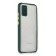 Samsung Galaxy A02S Kılıf Miami Şeffaf Silikon - Koyu Yeşil