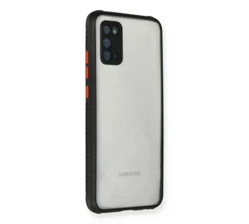 Samsung Galaxy A02S Kılıf Miami Şeffaf Silikon - Siyah