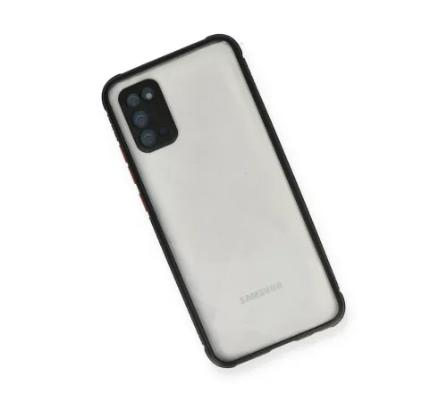 Samsung Galaxy A02S Kılıf Miami Şeffaf Silikon - Siyah