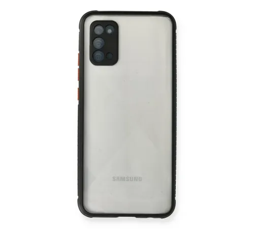 Samsung Galaxy A02S Kılıf Miami Şeffaf Silikon - Siyah