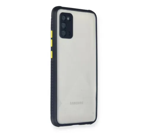 Samsung Galaxy A02S Kılıf Miami Şeffaf Silikon - Lacivert