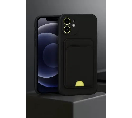 Apple iPhone 11 Kılıf Kelvin Kartvizitli Silikon - Lila