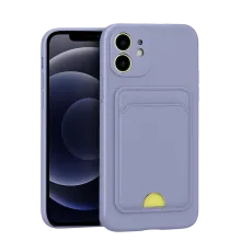 Apple iPhone 11 Kılıf Kelvin Kartvizitli Silikon - Lila