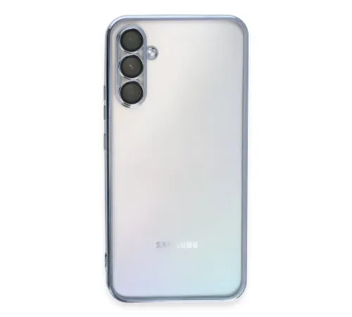 Samsung Galaxy A54 5G Kılıf Lensli Silikon - Açık Mavi