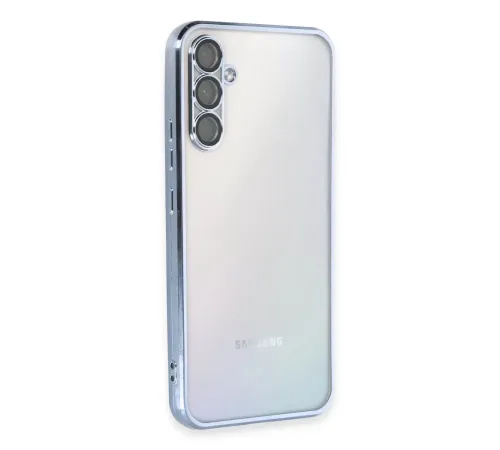Samsung Galaxy A54 5G Kılıf Lensli Silikon - Açık Mavi