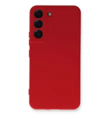 Samsung Galaxy S22 Plus Kılıf Nano içi Kadife Silikon - Kırmızı