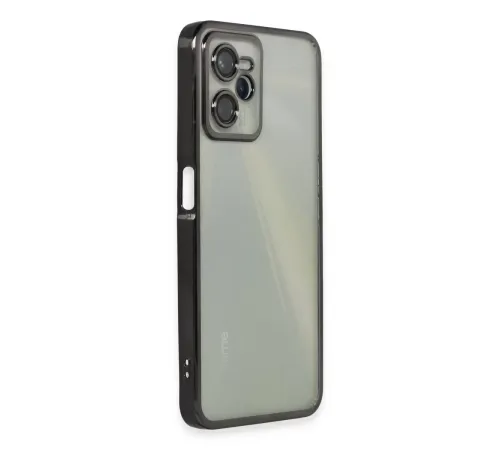 Realme C35 Kılıf Lensli Silikon - Siyah